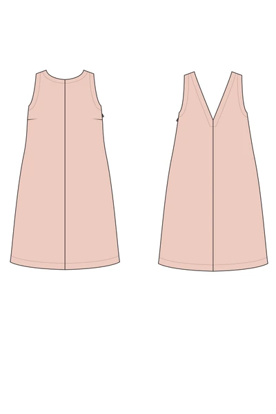 Reed Sleeveless Shift Dress PDF Sewing Pattern