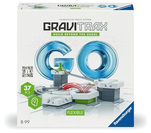 Ravensburger - Gravitrax GO Flexible - Circuit de Billes - Jeu de Construction créatif - 37 pièces - pour débuter - Parcours de Billes à Construire - Dès 8 Ans - Version française - 23705