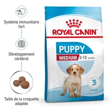 ROYAL CANIN Medium Chiot Croquettes Chien 4 kg | MAXI ZOO