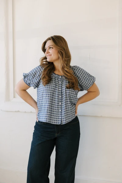 HEART STREET GINGHAM BLOUSE