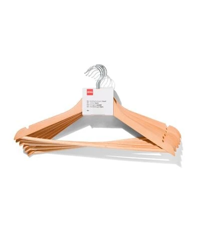 6 cintres en bois