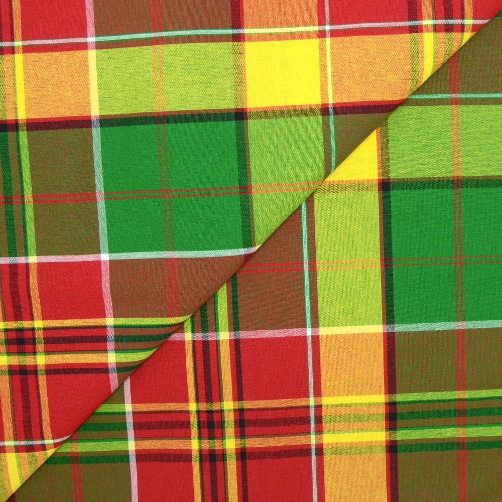 Tissus Coton Madras n°H
