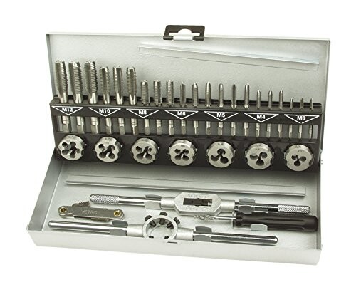 Brüder Mannesmann Werkzeuge M53250-B Set de Tarauds et Filières 32 Pièces, Import Allemagne