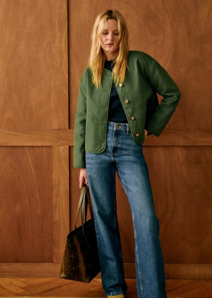 Veste Freddy - Vert Chance - Coton Biologique - Sézane