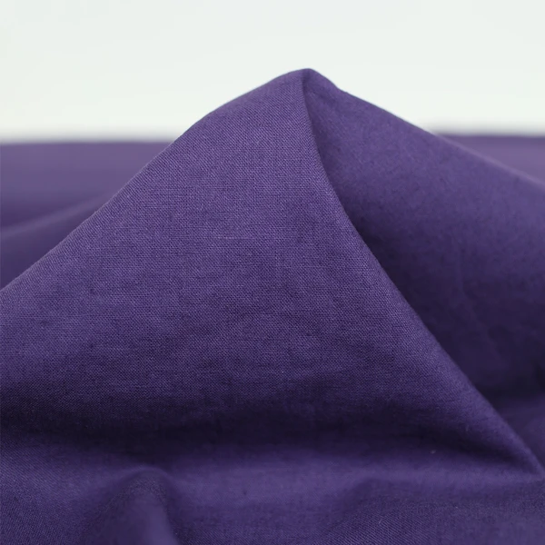 Tissu lin et coton Vic uni - violet | Tissu pour couture d'habits de poids moyen