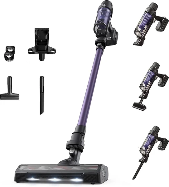 Rowenta X-Pert 7.60 Aspirateur Balai sans fil, Ultra Léger, Puissant 140W, Polyvalent, Autonomie 45min, Efficace tous Types de Sols, RH6A31WO, Violet