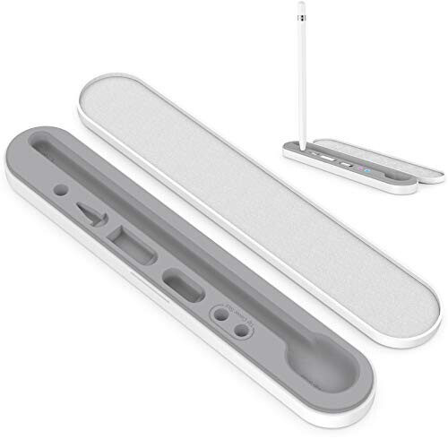 AHASTYLE Étui de Transport Portable pour Apple Pencil 1ère et 2ème Génération Accessoires pour Crayons iPad Boîte de Rangement à Coque Rigide Compatible avec Apple Pencil 1st/2nd (Blanche)