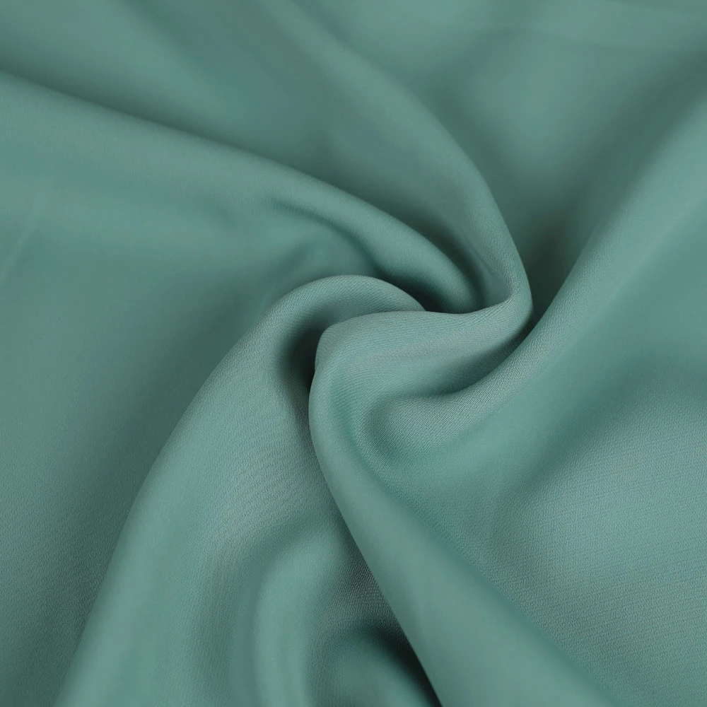 Tissu crêpe holy infroissable vert sauge | Tissu pour couture d'habits fluide de poids léger