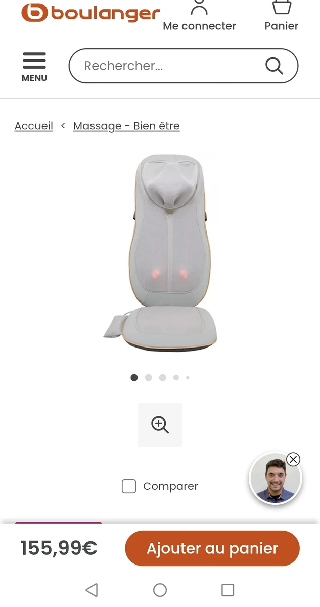 Siège massant chauffant ESSENTIELB EDM3 eden premium