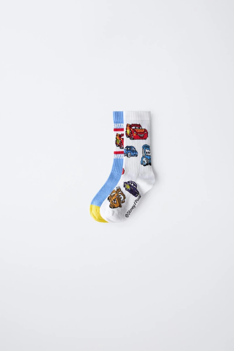 LOT DE DEUX CHAUSSETTES LONGUES CARS © DISNEY