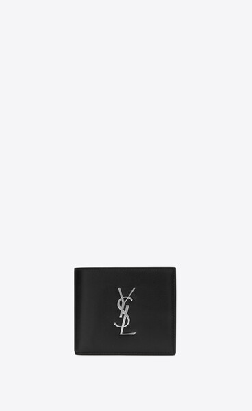 monogramme portefeuille east/west en cuir lisse