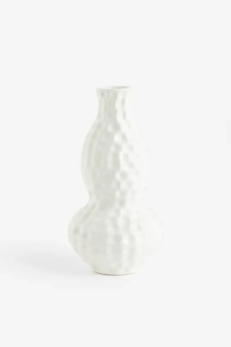 Vase asymétrique en grès cérame
