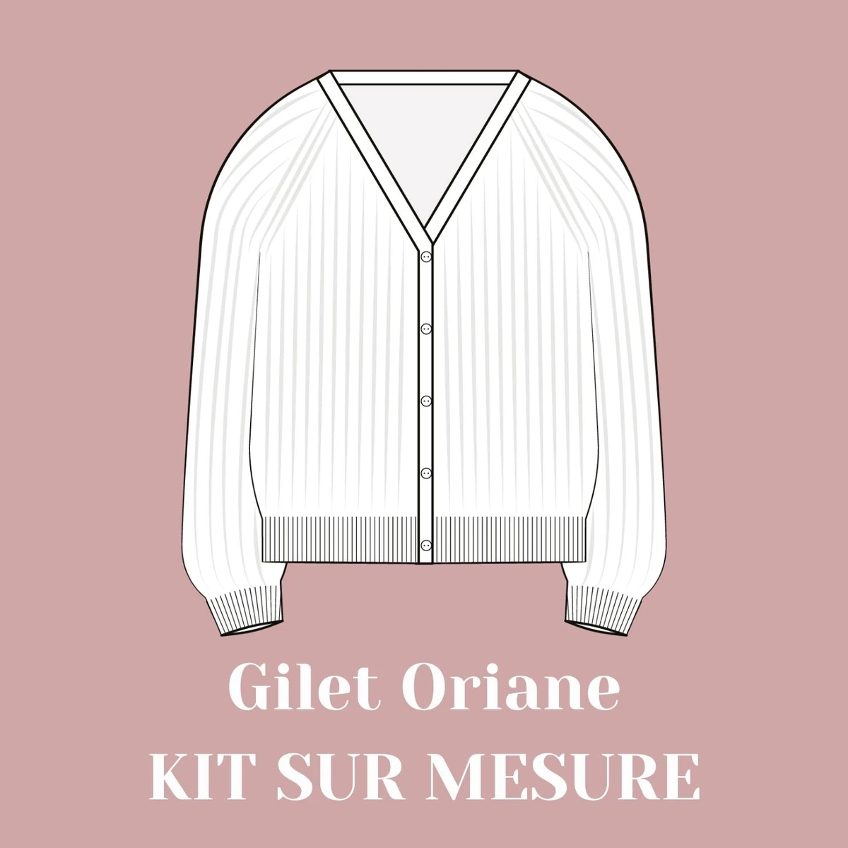 Kit Crochet - Gilet Oriane