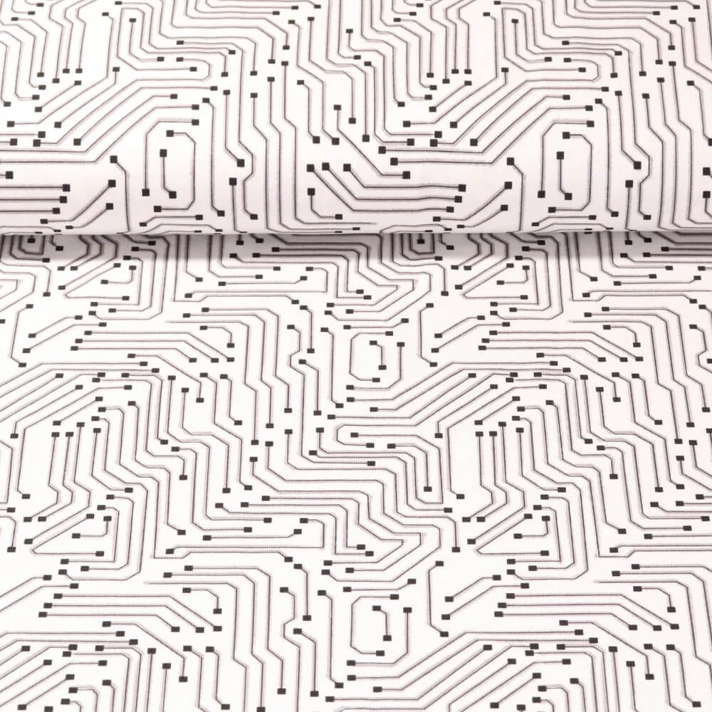 Jersey - Circuit imprimé Blanc