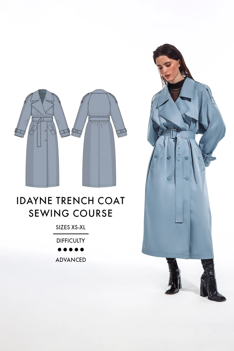 Idayne trench coat sewing marafon