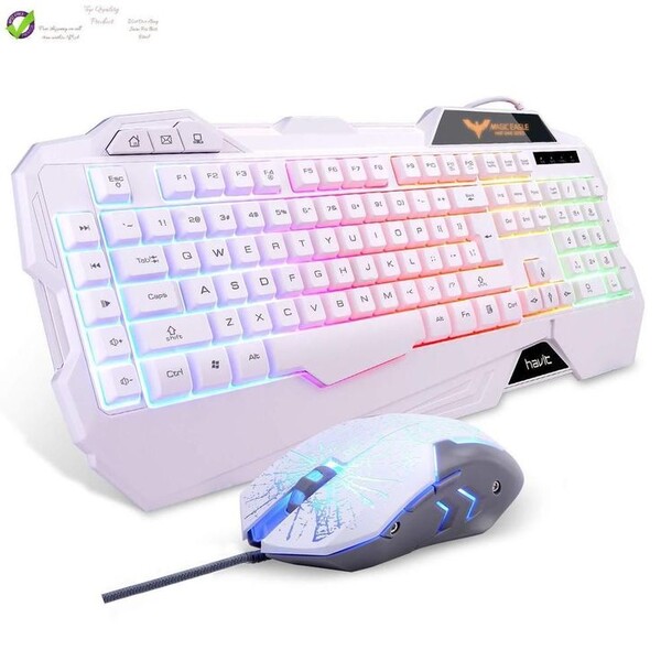 eBay #Sponsored Havit Rainbow Backlit Wi Gaming Keyboard Mouse Combo Led 104 Keys Usb Ergonomic | Clavier gamer, Clavier, Touche de clavier