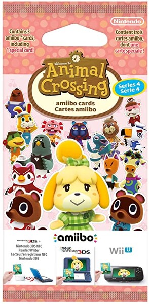 Paquet de 3 cartes : Animal Crossing - série 4 (1 spéciale + 2 standard) : Amazon.fr: Jeux vidéo