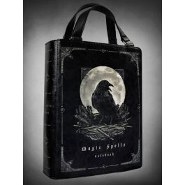 Sac à Main Gothique Victorien Livre Magic Spell Corbeau