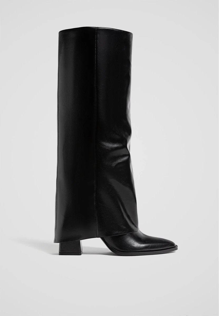 Bottes à talon guêtres