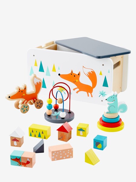 Boite de jeux multi activités Renard multicolore - Vertbaudet
