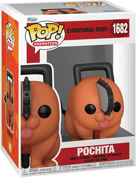 Funko Pop! Animation: CSM - Pochita - Chainsaw Man - Figurine en Vinyle à Collectionner - Idée de Cadeau - Produits Officiels - Jouets pour Les Enfants et Adultes - Anime Fans
