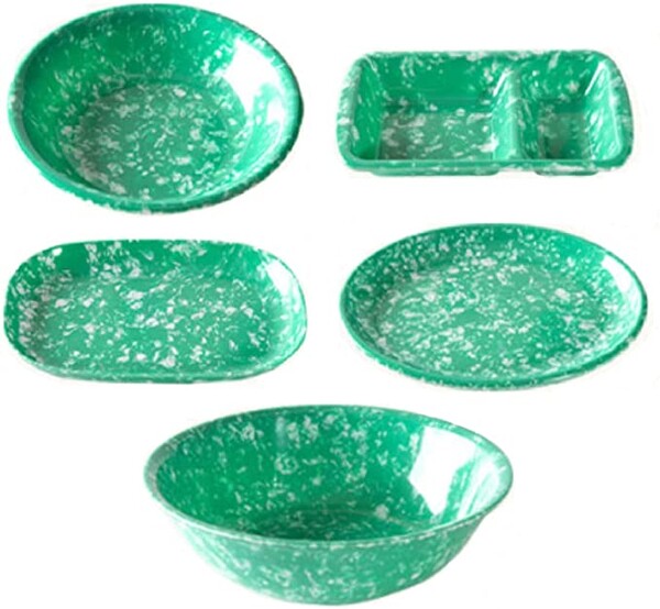 Amazon.com: Pojangmacha plastic plate, Korean green plate, old plate 5 pieces, homdpocha, 홈포차: Kitchen & Dining
