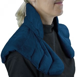 Coussin chauffant, tour de cou - bleu