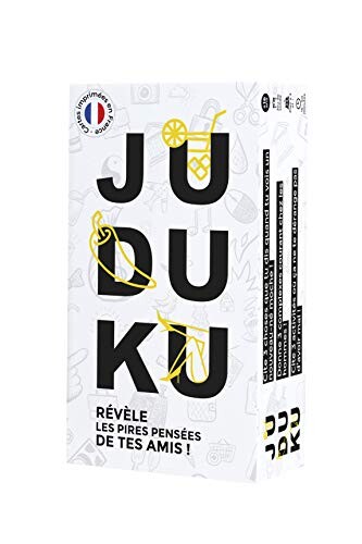 JUDUKU - Jeu Original - Jeux de société pour Apéro &amp; Soirées - Jeux de Cartes - Edition Limitée Blanc