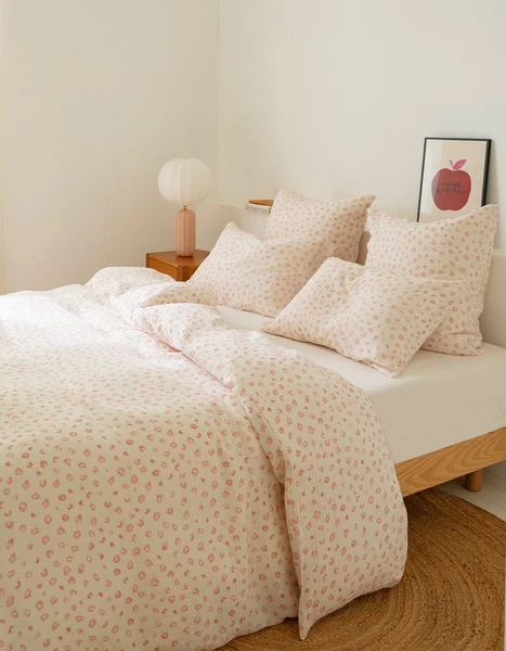 Parure Gaze de Coton - Pink Léo