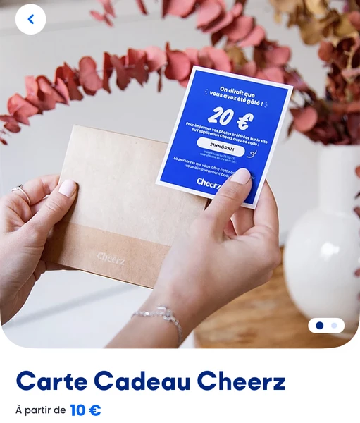 Cheerz - Carte cadeau 