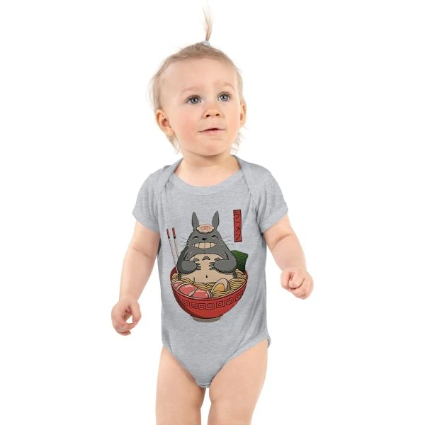 Studio Ghibli Totoro In Ramen Baby Custom Onesie Infant Bodysuit - Ghibli Merch Store - Official Studio Ghibli Merchandise