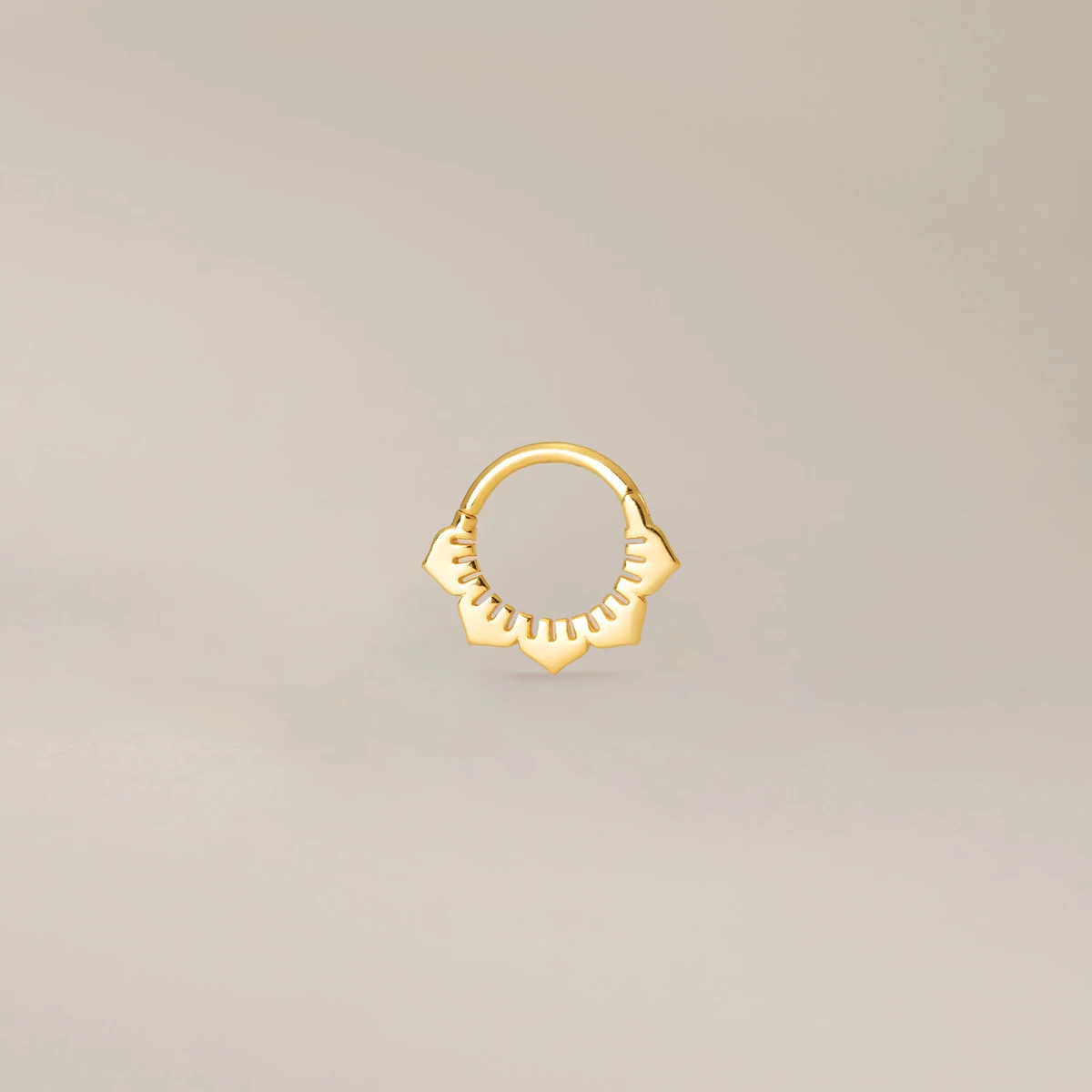 Lotus Flower Clicker Hoop Earrings | eyrful