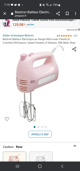 Batteur rose