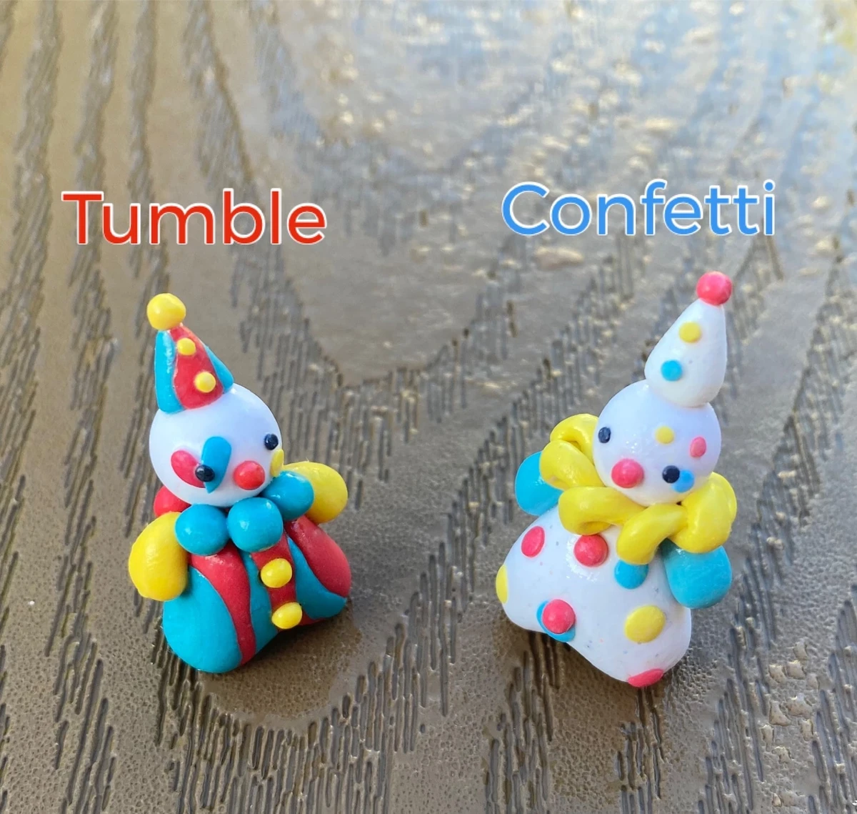 Mini figurine de clown faite main