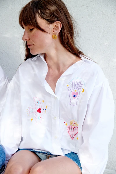 Chemise brodée Paloma - Studio Francosse