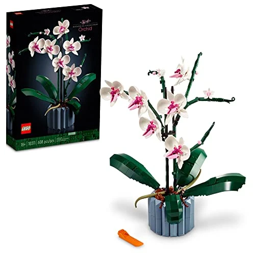 LEGO Orchid 10311 Plant Decor Building Set for Adults; Build an Orchid Display Piece for The Home or Office (608 Pieces)