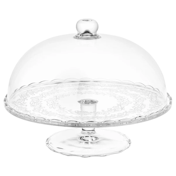 ARV BRÖLLOP Plat de présentation à couvercle - verre transparent 29 cm