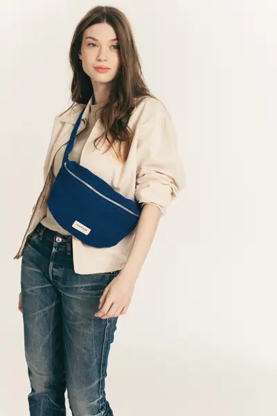 Custine le sac banane - Denim brut upcyclé