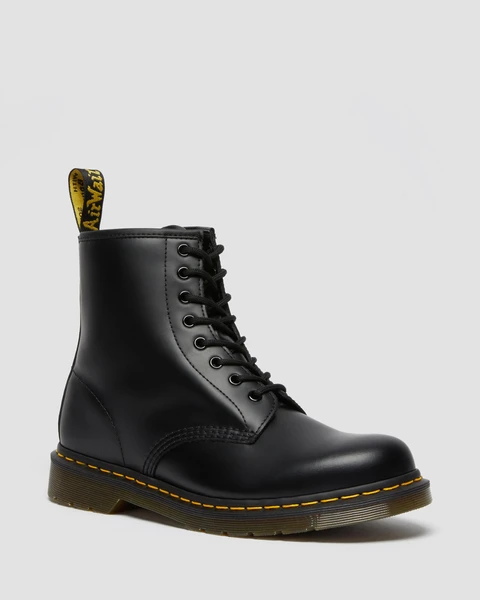 Boots 1460 en cuir Smooth à lacets en Noir | Dr. Martens