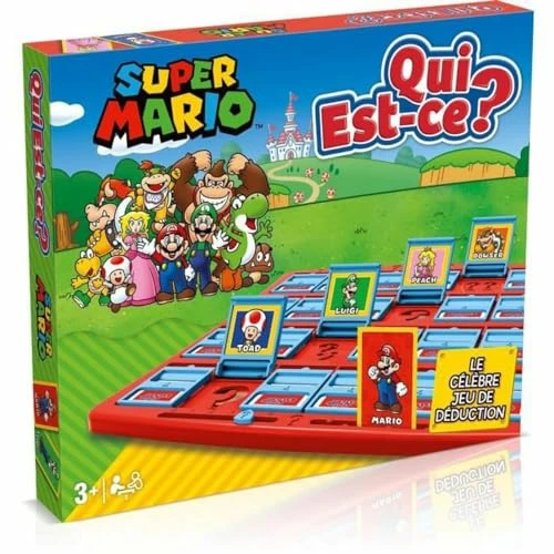Winning Moves Qui Est Ce Jeux de Societe Super Mario - Jeux pour Enfants 6 Plus - Jeu de Plateau Famille pour 2+ Joueurs - Version française