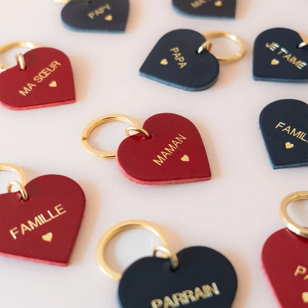 Porte-Clés Coeur Personnalisable