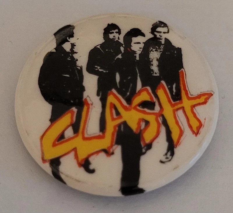 Rare original vintage Clash badge PUNK 70's