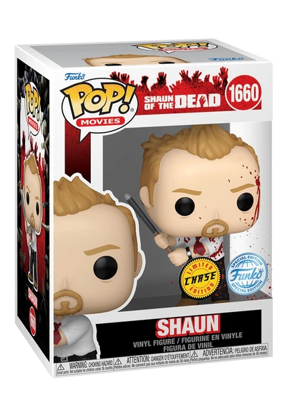 Shaun Of The Dead - Shaun w/Chase (Blood) POP! Vinyl - Funko Pop