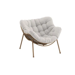 Fauteuil de détente Aurora large coloris bambou