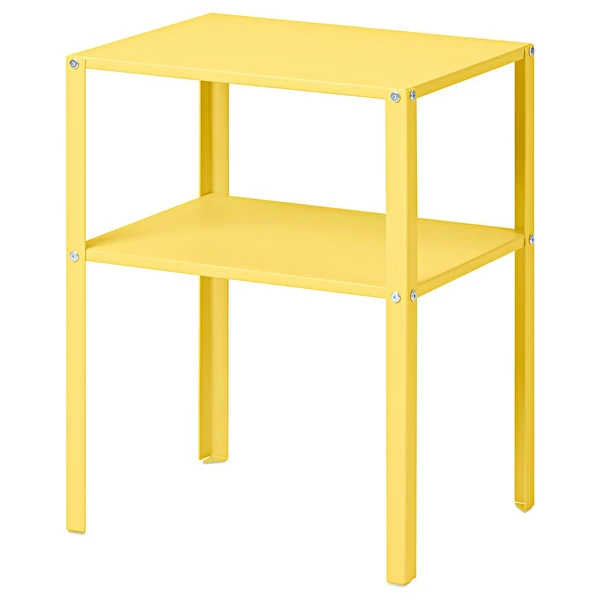 KNARREVIK Table chevet - jaune vif 42x34 cm