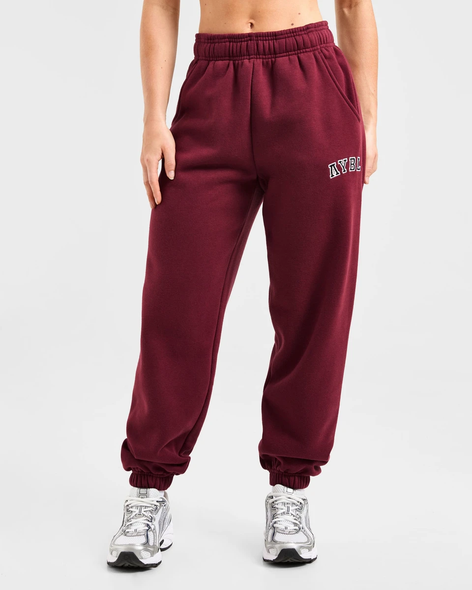 Varsity 2.0 Oversized Joggers - Rouge Wine