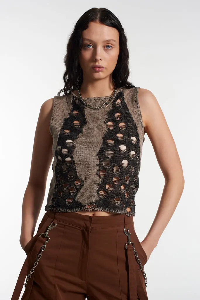 Escape Distressed Top