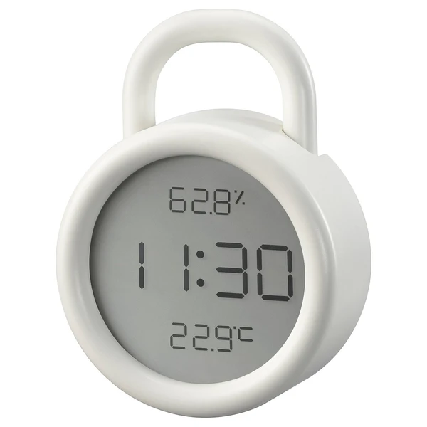 ÖRNVRÅK Horloge av hygro-thermomètre - blanc 8x3 cm