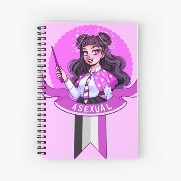 Fierté sorcière asexuée | Cahier à spirale