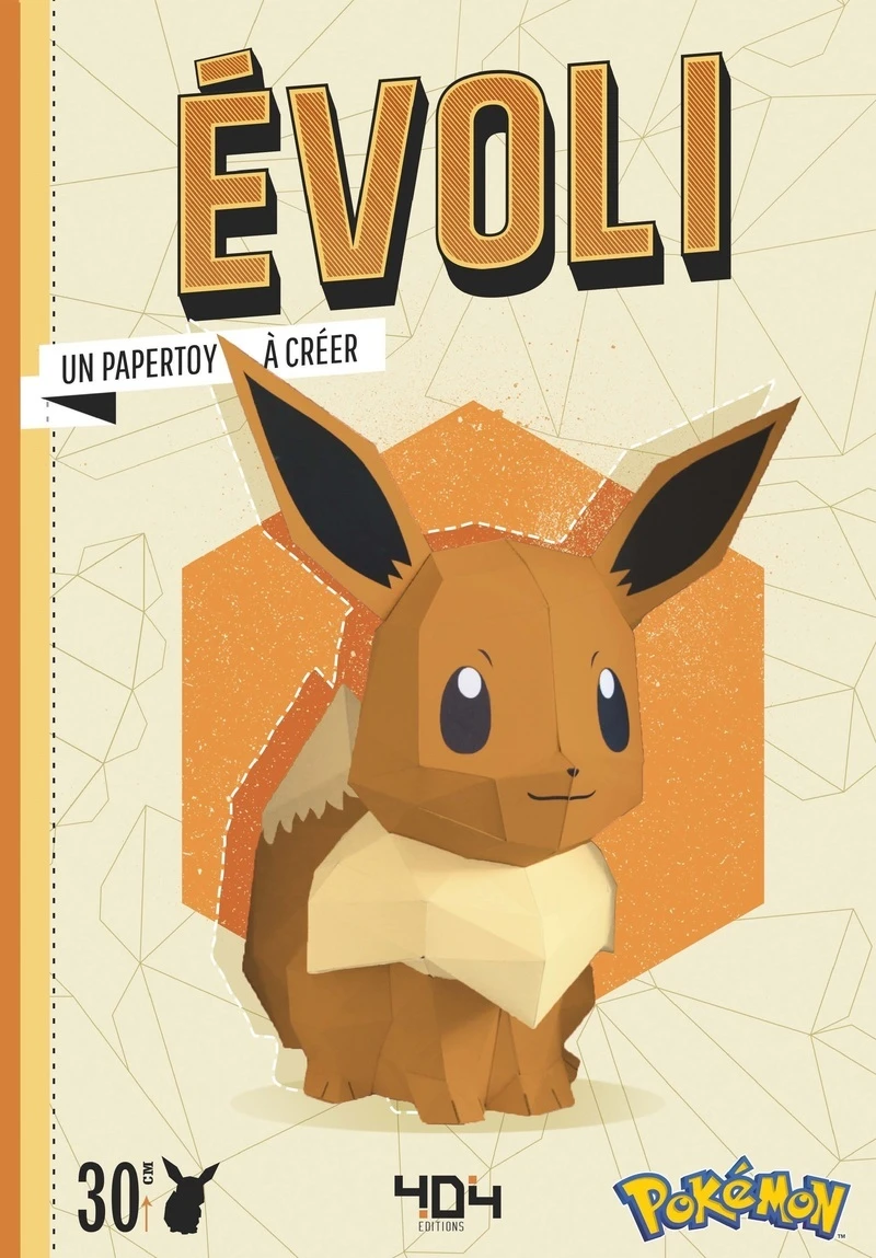 Papertoy Pokémon - Evoli - Ton papertoy à créer (Broché)